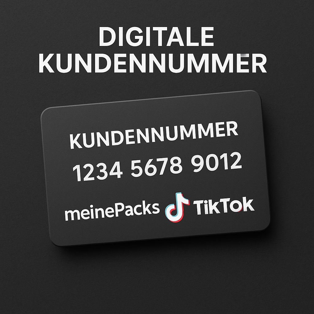 MEINEPACKS Kundennummer für Privat. Einmal kaufen und jederzeit nutzen.
